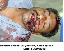 Bahram Baloch, Victim of BLF